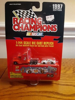 1997 Racing Champions NASCAR #29 CARTOON NETWORK 1:144 Hauler with Car Diecast  - Image 1 of 4