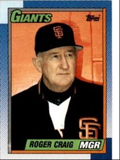 1990 Topps Baseball Cards Roger Craig San Francisco Giants #351