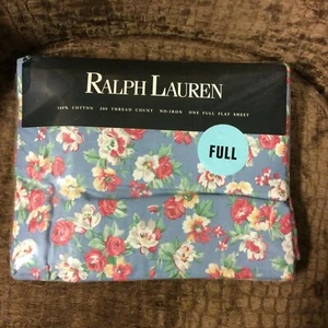 Ralph Lauren Hope Floral Multi Full Flat Sheet NWT - Picture 1 of 6