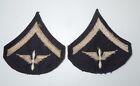 WWII US Army Air Force AAF Wing & Prop Private Rank Stripes Patches AA43