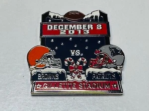 New England Patriots vs Cleveland Browns Game Day Pin December 8 2013 12/08/13 - Picture 1 of 2
