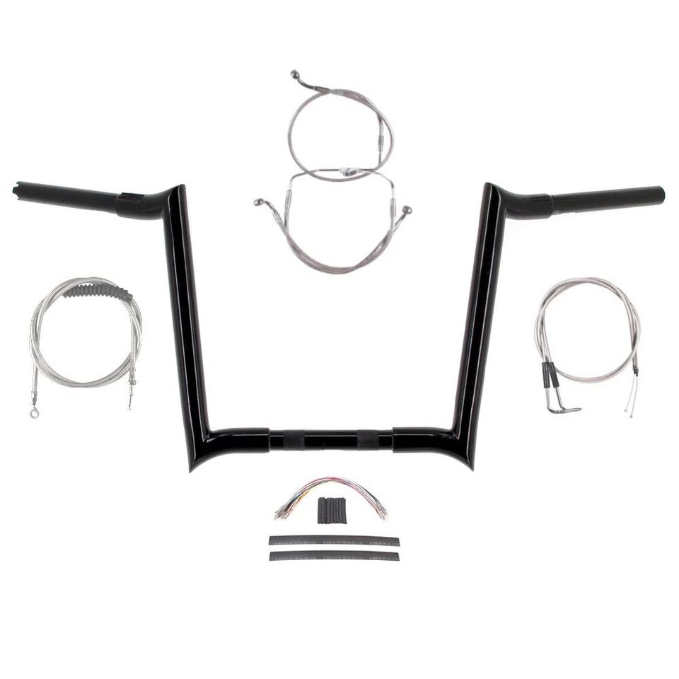 Kit de manillar Hooker Ape 2007 Harley-Davidson Road Glide King 1/4" negro 14" Foto 1 de 3