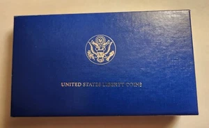 1986 Liberty PF. Silver Coin Set "NO COINS"!!! Coa's, BOX Sleeve, Capsules - Picture 1 of 6