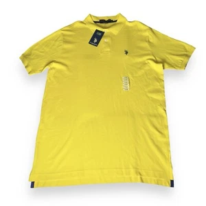 US Polo Assn Yellow Player Logo Short Sleeve Classic Polo Shirt Men’s Size L - Picture 1 of 6
