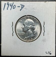 1940-D Washington Quarter Superb Coin 🔥Gem BU🔥 Choice 90% Silver Estate Fresh