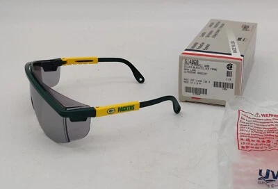 VTG New NOS UVEX Astrospec 3000 Safety Glasses Sunglasses Green Bay Packers Rare - Image 1 of 4