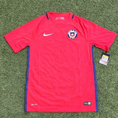 Nike Chile Home 16-17 Men's Soccer Jersey Red-Blue - Image 1 of 4