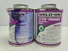 2 Pack Weld-On 13995 P-70 Purple Primer Pvc/Cpvc Pint Industrial New Dented Cans