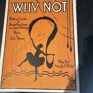 Vintage 1921 Sheet Music “Once In A While” Why Not? - Picture 1 of 13