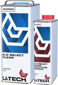 UTECH AkzoNobel U-TECH 4.0 Select Clear Coat & Medium Hardener 1.25 Gallon Kit - Picture 1 of 6