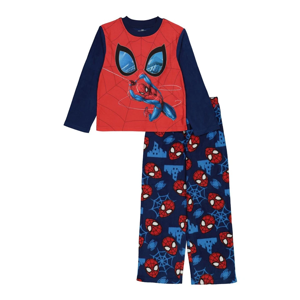 Marvel Spider-Man Swing Spidey 2-Piece Boys Pajama Set Red/Blue Size 6