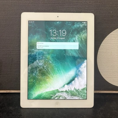 Apple iPad 4th Generation Model A1459 White 16GB. Factory Reset - Image 1 of 4