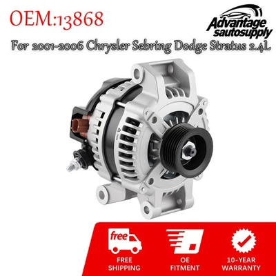 For 2001-2006 Dodge Stratus Chrysler Sebring L4 2.4L V6 2.7L 120Amp Alternator Foto 1 de 4