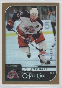 2006 O-Pee-Chee Team Checklist Rainbow/100 Rick Nash Columbus Giacche Blu #678 - Foto 1 di 4
