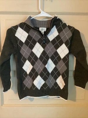 Suéter pulôver infantil masculino meio zíper 5/6 - Imagem 1 de 2