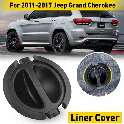 1 peça para Jeep Grand Cherokee carro dianteiro forro tampa lâmpada de neblina 2011-17 preto - Imagem 1 de 4
