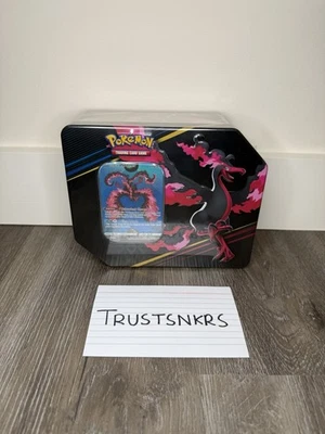 Pokemon TCG Sword & Shield - Crown Zenith Moltres Tin ✅SEALED✅ - Image 1 of 3