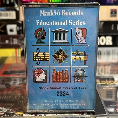 Stock Market Crash of 1929 Cassette New 1982 Mark 56 Records Educational Series  - Image 1 of 4