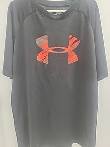 Under Armour HEAT GEAR Size YL Boys Crew Neck Short Sleeve Athletic  - Picture 1 of 10