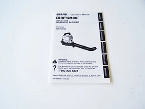 Sears Craftsman 26cc 2-Zyklus Benzin Gebläse Modell Nr. 358.798940 Handbuch - Bild 1 von 3