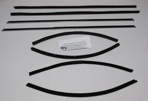 Window Sweeps Felt Kit Weatherstrip for 1968-1969 Ford Torino 2 Door Fastback - Picture 1 of 9