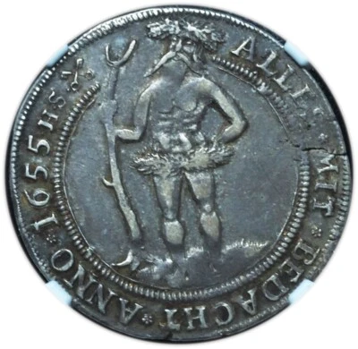 1655-HS Germany Brunswick-Wolfenbuttel Wildman 1/4  Thaler XF45 NGC - Scarce - Image 1 of 4