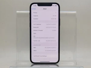 Apple iPhone 12 - 64GB - Black (MGF43LL/A) Verizon - Zdjęcie 1 z 10