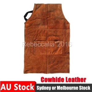 110CM Long Cowhide Welding Apron Heat Insulation Welder Thornproof Protection D - Picture 1 of 11