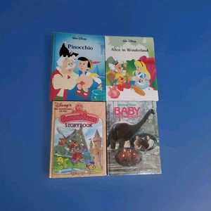 Walt Disney Oversize H/C Gallery Books Pinocchio Alice Gummie Bears Baby Lot 4 - Picture 1 of 12