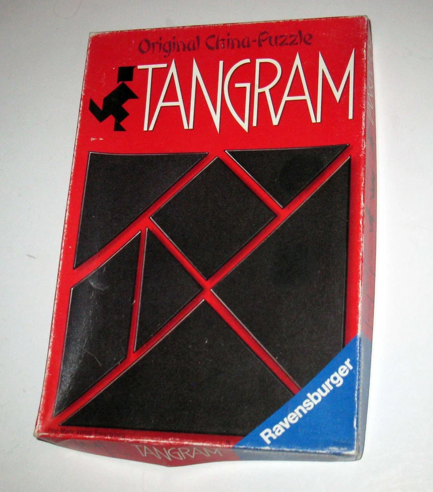 Tangram 1987 Game Complete with Booklet  Original China Puzzle by Ravensburger - Image 1 of 4