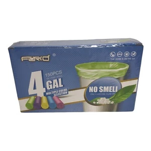 Forid 4 Gallon 150 Garbage Bags Thin Material Small Size 15-liters - Picture 1 of 3