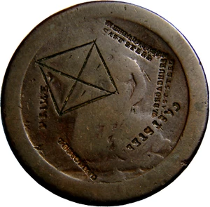 Reino Unido Wilson Hawksworth y Mass Fund Steel Counterstamp Token (03092) - Imagen 1 de 2