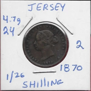JERSEY 1/26 CHELÍN 1870 REGLA: VICTORIA, COLECCIÓN 160.000, ESCUDO ORNAMENTADO, LEYENDA: VI - Imagen 1 de 2