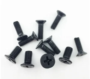 M2 x 3mm Laptop Notebook Computer Screws Phillips Head Screw Black 4pcs - Afbeelding 1 van 3