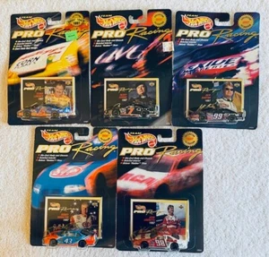 Hot Wheels 1997 Pro Racing 5-car lot of 1/64 NASCAR diecast FIRST EDITION series - Picture 1 of 6