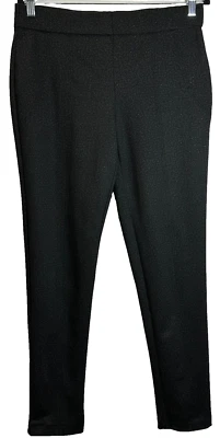 Pantalones Thalian para mujer talla 10 negro/gris estampado espiga ponte elástico Foto 1 de 4