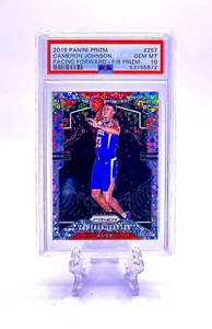 CAMERON JOHNSON 2019 Prizm #257 FAST BREAK RC ROOKIE VARIATION PARALLEL PSA 10 - Picture 1 of 2