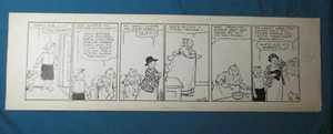 1920-32 LARGE Comic Strip Original Art CAP STUBBS & TIPPIE Edwina Dumm DOG 6/29 - Picture 1 of 6