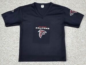 Franklin NFL Atlanta Falcons Black 100% Polyester V-Neck Jersey Shirt Kids Sz M