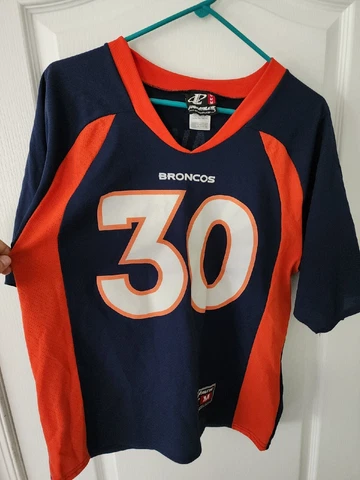 Vintage Logo Athletic #30 Terrell Davis Denver Broncos Jersey. J6 Cover