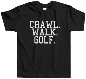 Camiseta Crawl Walk Golf Niño Pequeño Golf Masters Clubhouse Swing Par Birdie - Imagen 1 de 6