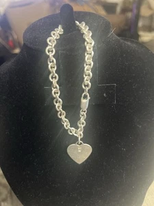 Silver Love Heart Bracelet - Picture 1 of 4
