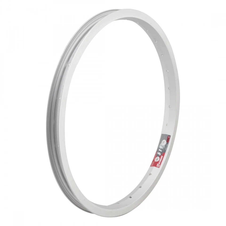 Llanta de bicicleta de aleación Weinmann 519 de 16 pulgadas - plateada, 28 orificios, ligera, Foto 1 de 1