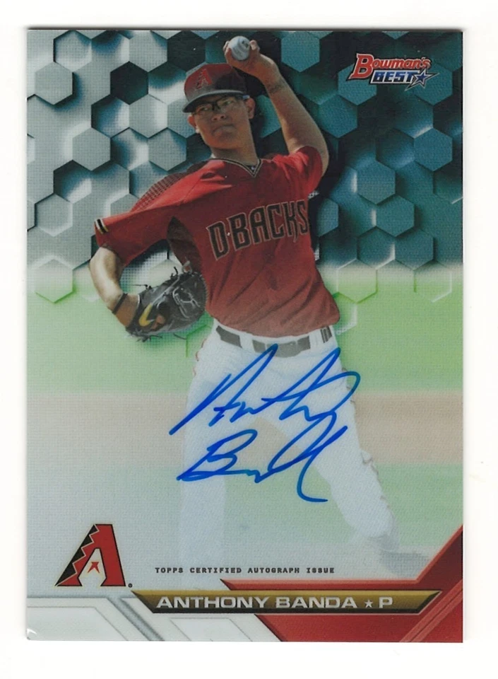 ЭНТОНИ БАНДА 2016 БОУМЕН ЛУЧШАЯ ПЕРЕЛИВАЮЩАЯСЯ КАРТОЧКА С АВТОГРАФОМ NOB16-AB - Изображение 1 из 1