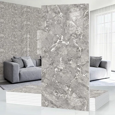 BORNA_DERO 40pcs Wall Panels Peel and Stick Lightweight Backsplash Marble Look Tile -OYH