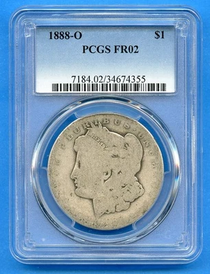 1888 O PCGS FR02 Morgan Silver Dollar $1 US Mint 1888-O FR-02 Fair 2 Lowball - Image 1 of 3