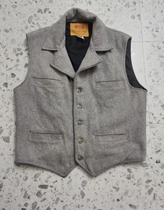 Chaleco con botones de lana gris Schaefer Outfitters para hombre L - Imagen 1 de 14