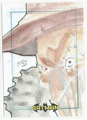 Batman Archives Rittenhouse 2008 boceto de artista Sketchafex 1/1 Bruno Oliveira Foto 1 de 4