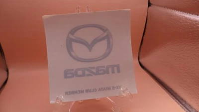 MAZDA MX-5 MIATA CLUB ЧЛЕН НАКЛЕЙКА/НАКЛЕЙКА 4 «КВАДРАТ ВНУТРИ ИСПОЛЬЗОВАТЬ НОВЫЙ СТАРЫЙ ЗАПАС - Изображение 1 из 2