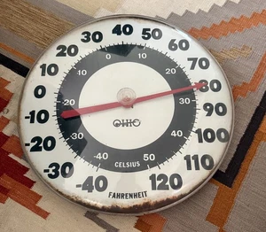 Vintage Ohio Thermometer Co Original Jumbo Dial Made In USA 18” AS IS - Picture 1 of 15